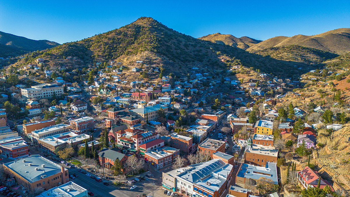 Bisbee city and hills